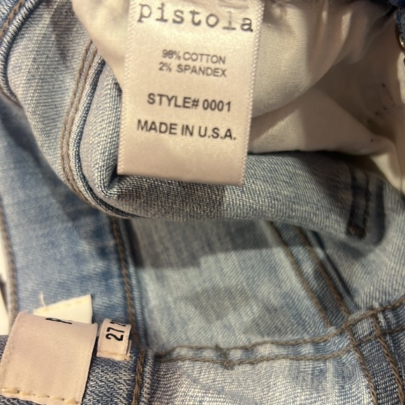 Pistola Monroe Cropped Cigarette Jeans Color Almost Famous High Rise NWT 27 - Picture 4 of 4